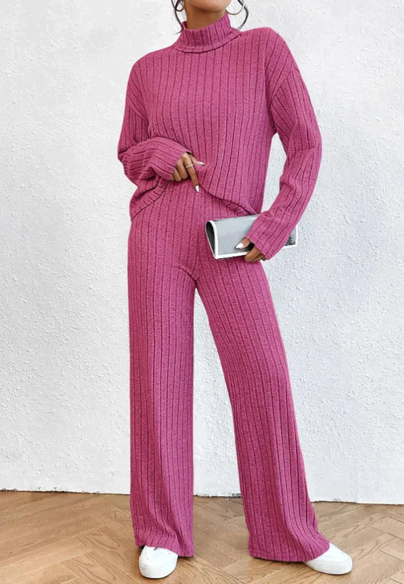 Knitted sweater and pants set