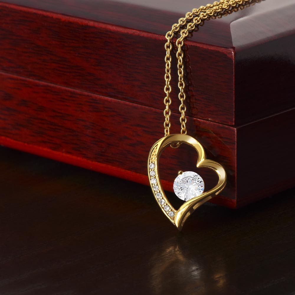 Valenzora | Women's Heart Pendant in White and Yellow Gold