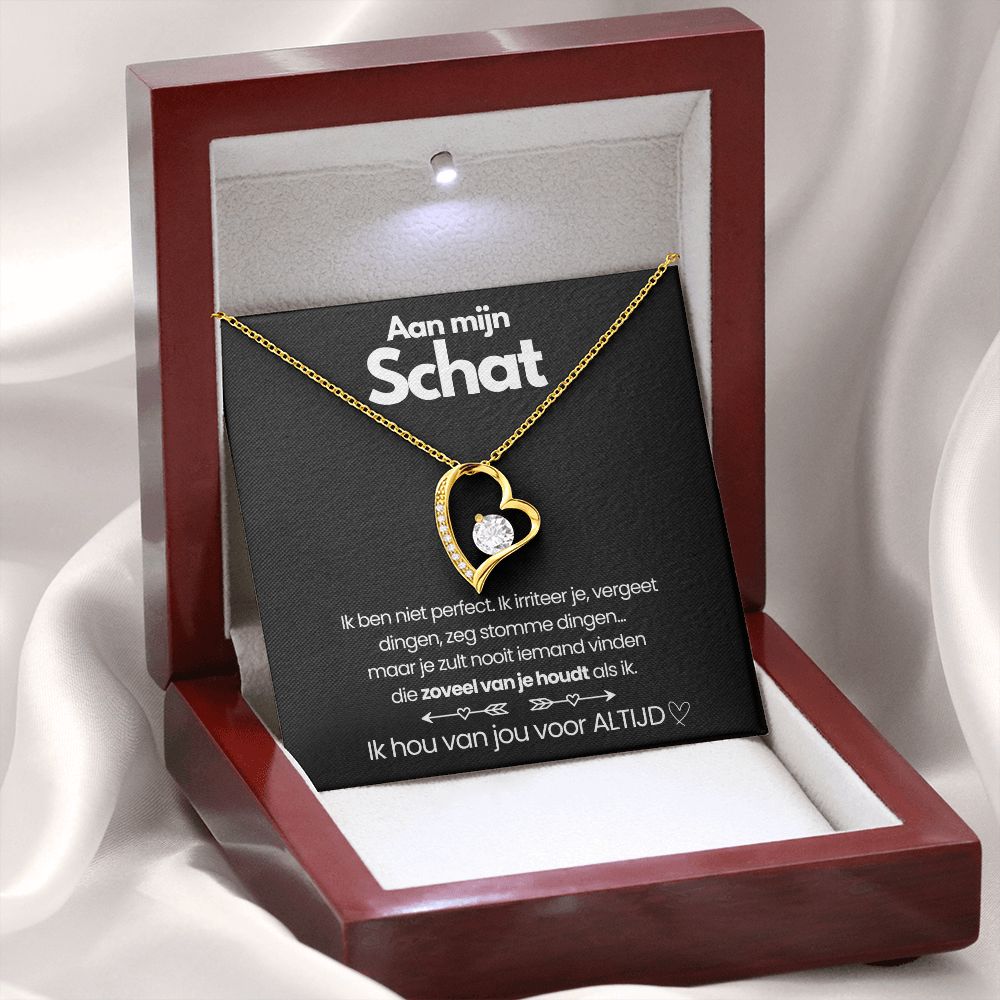 Valenzora | Women's Heart Pendant in White and Yellow Gold