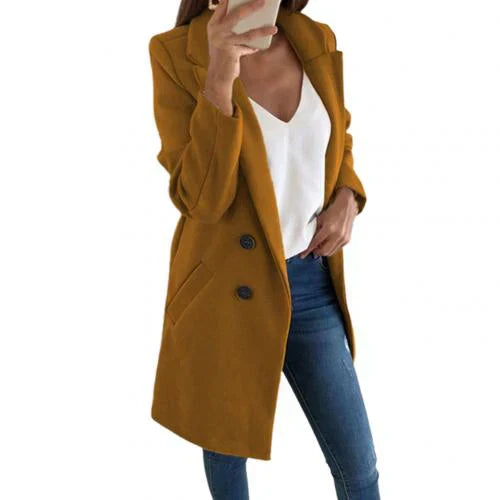 Valenzora | Eleganter langer Blazer-Mantel