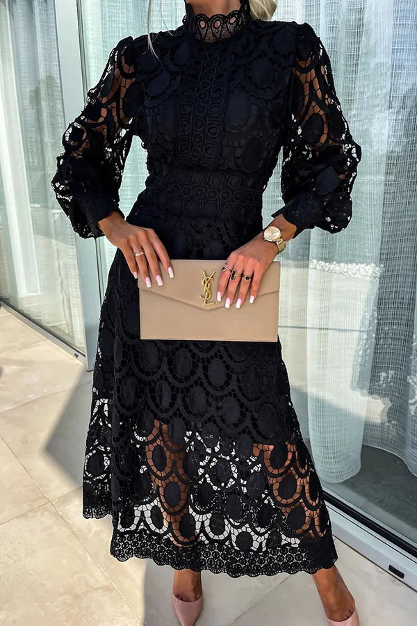 Valenzora | Elegant lace midi dress Timeless, sophisticated & stylish