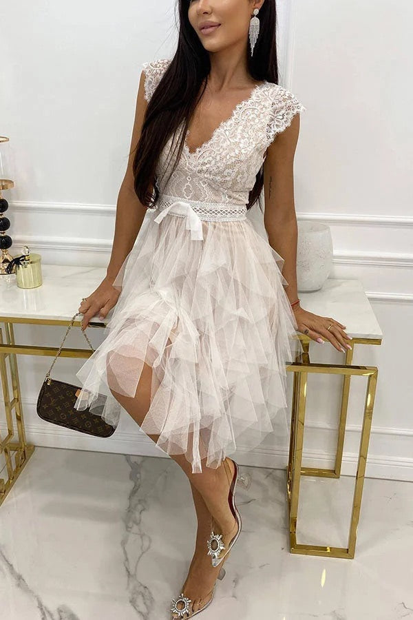 Valenzora | Midi-Kleid aus Spitze und Tüll „Infinite Beauty“