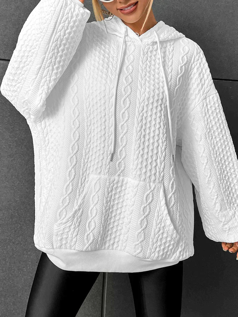 Kathryn™ - Oversized Kapuzenpullover mit Tunnelzug