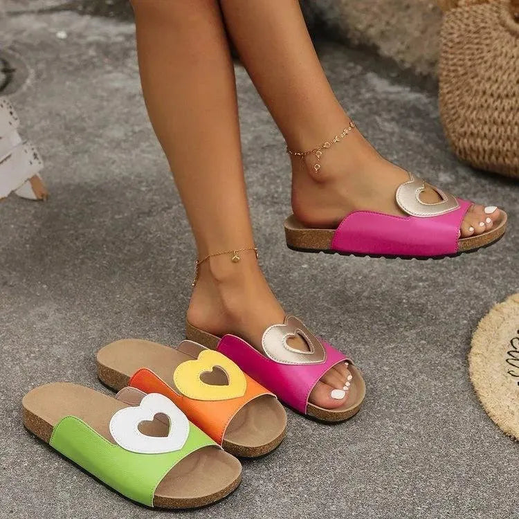 Valenzora | Sandals Love with Heart Shape Design