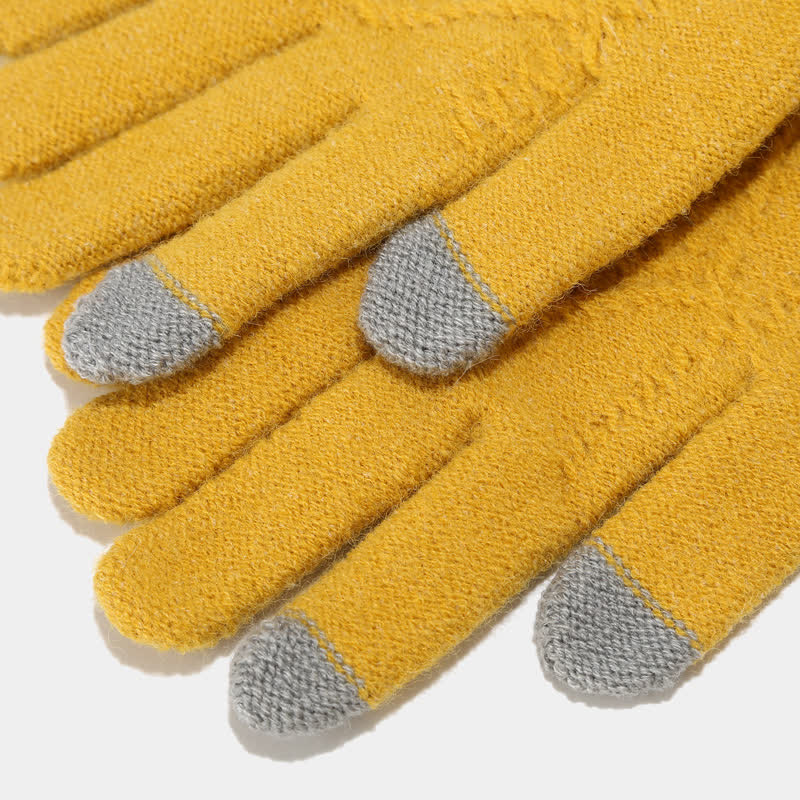 Valenzora | 3-teiliges Strickaccessoire-Set – stylische Damenhut, Schal und Handschuhe