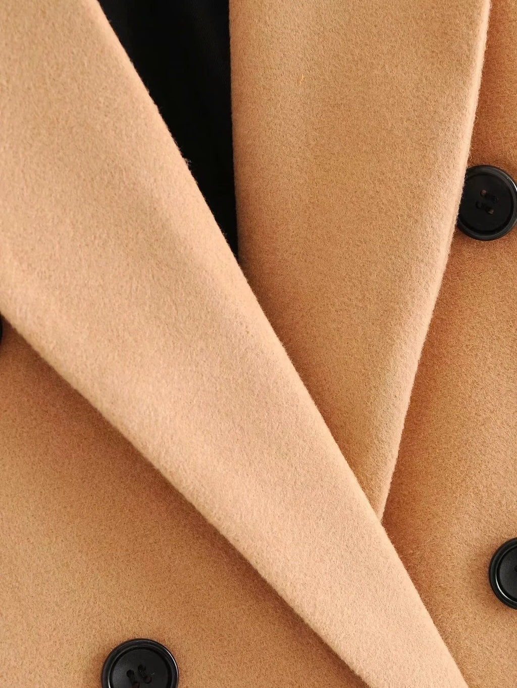 Valenzora | Zweireihige Jacke mit Kapuze