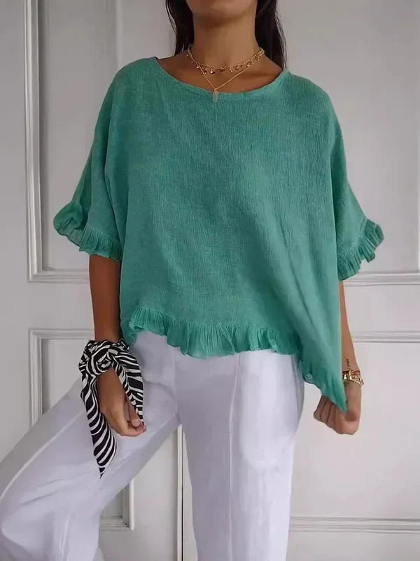 Valenzora | Loose linen shirt for warm days