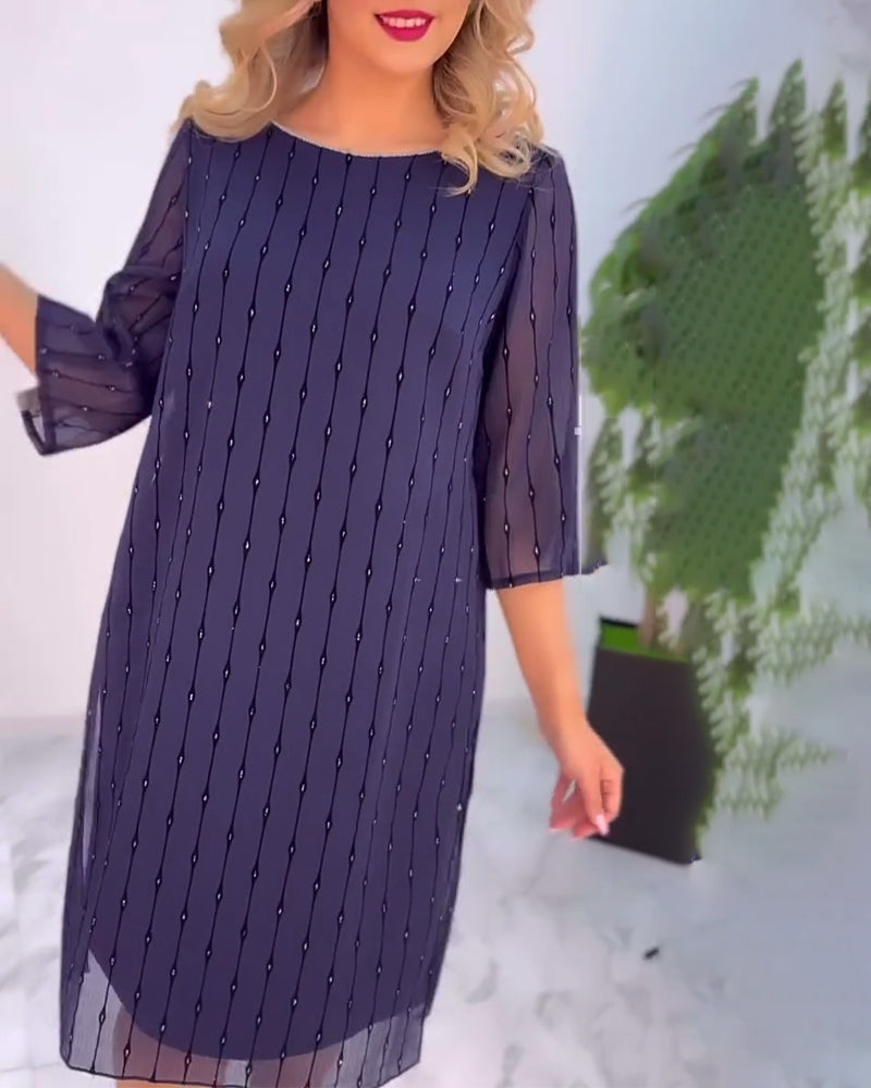 Valenzora | Dress Solid Color Pleated