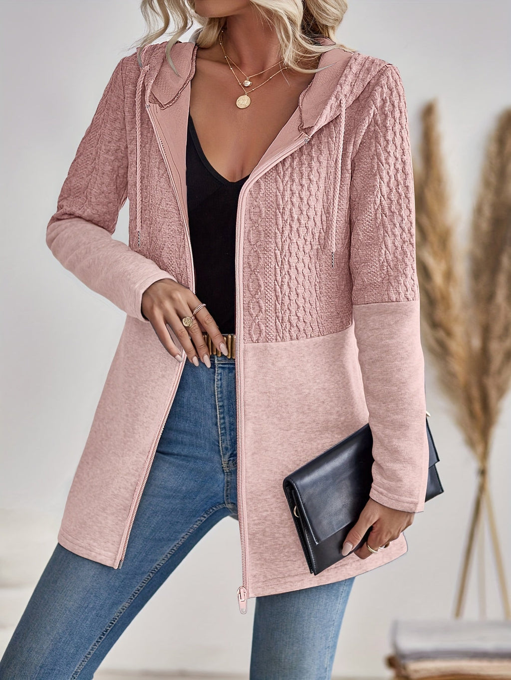 Valenzora | Damen-Kapuzenpullover mit Reißverschluss