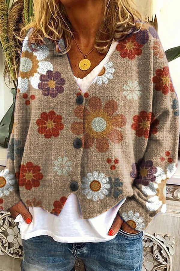 Valenzora | Bedruckte Boho-Weste im Vintage-Stil