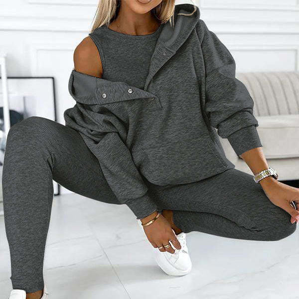 Valenzora | 3-Piece Women's Sports Set for Autumn and Winter
