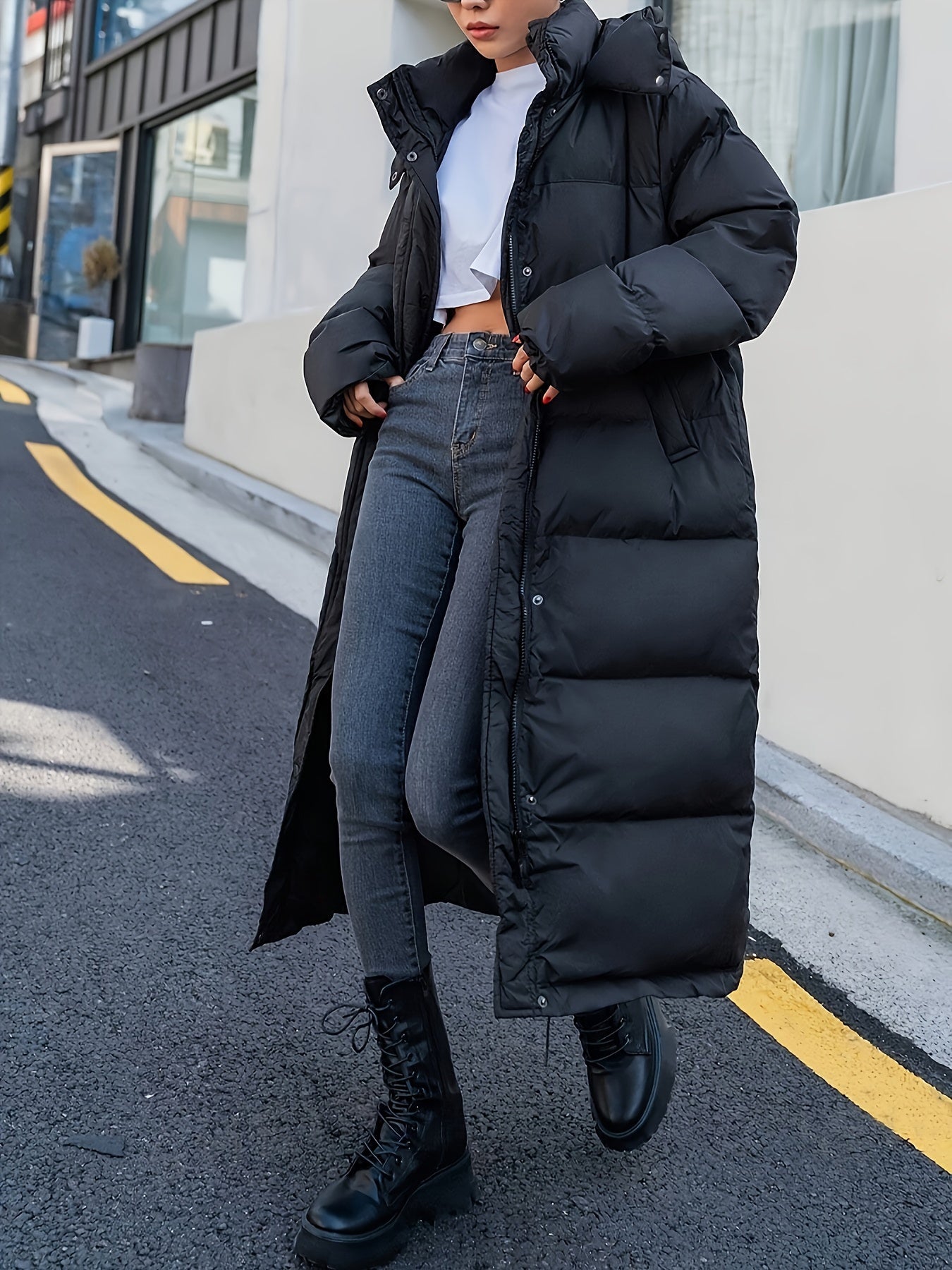 Valenzora Long Fleece Puffer Winter Jacket for Women | Ideal for Winter