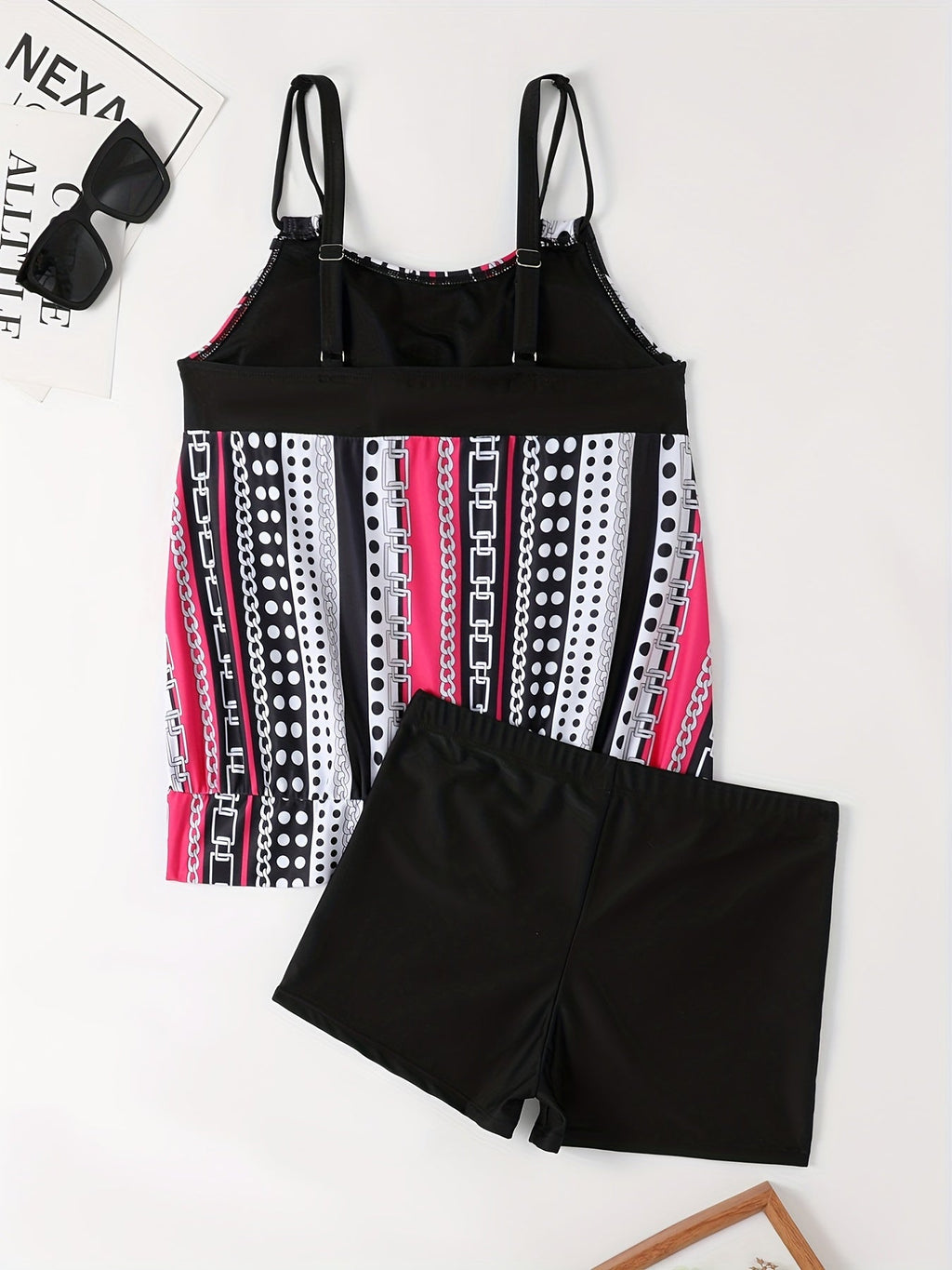 Valenzora | Tankini-Set mit Streifen und Punkten