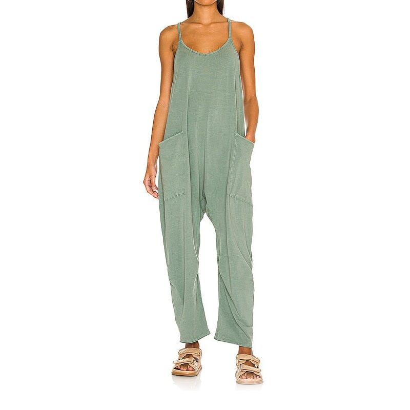 Valenzora | Ärmelloser Jumpsuit mit weitem Bein für Damen
