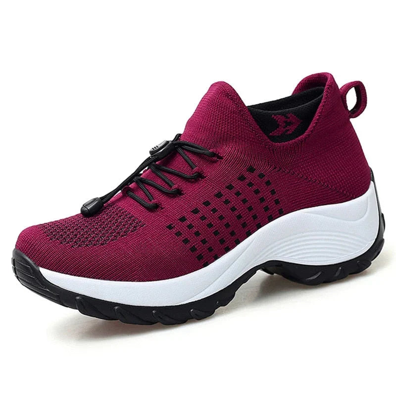 Valenzora – Atmungsaktive Slip-On-Gehschuhe für Damen | Leichte Mesh Slip-On Wander-Sneaker für Damen