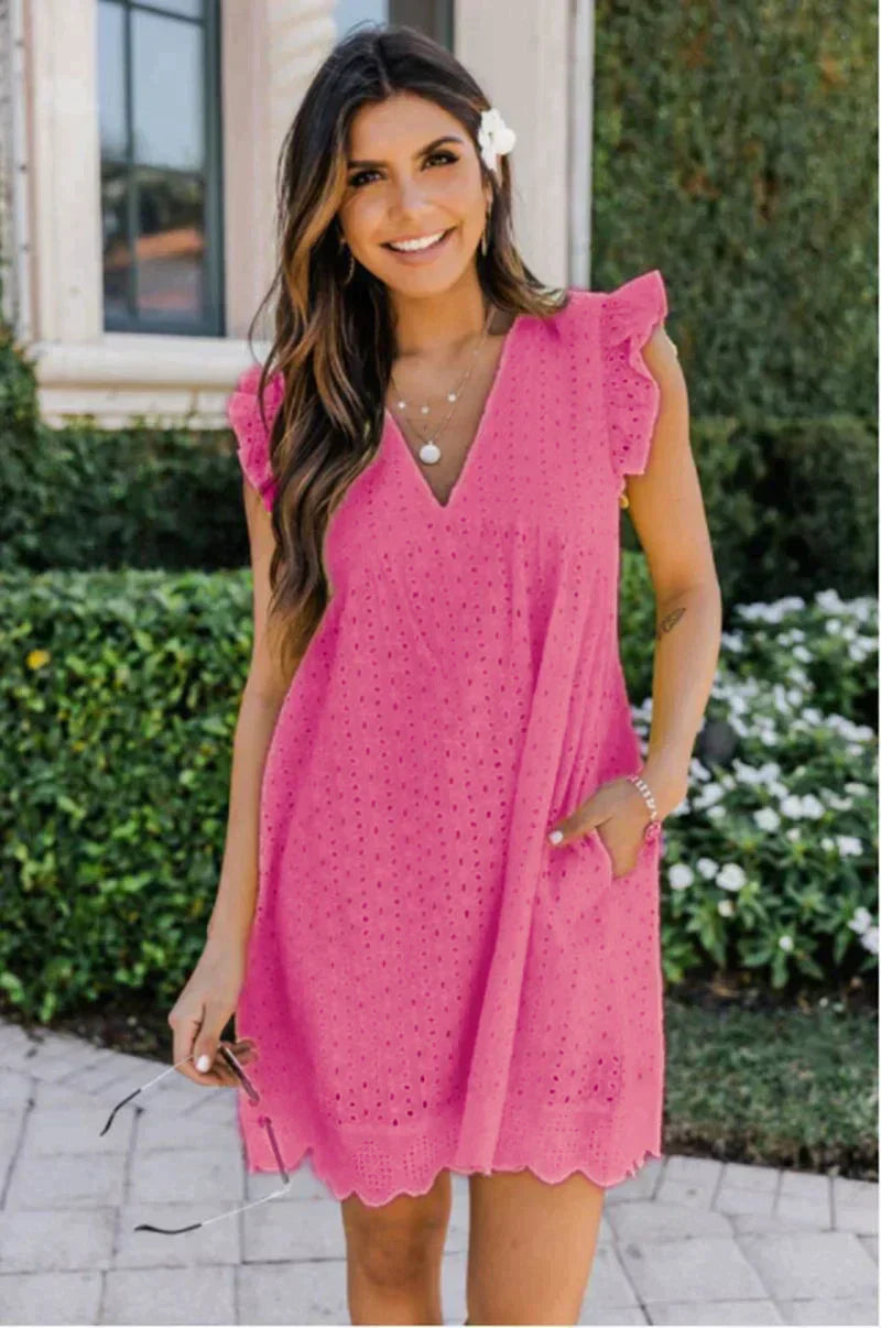 Valenzora 2 in 1 summer dress with integrated shorts