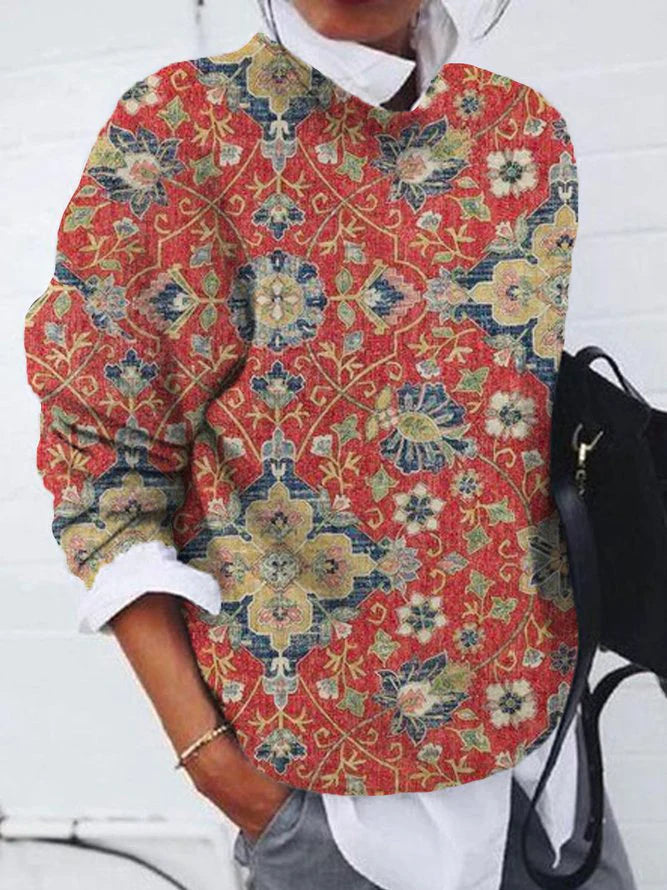 Valenzora - Elegant printed sweater