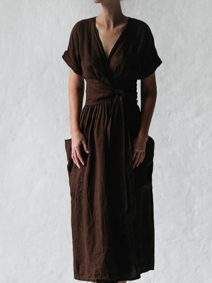 Valenzora | Fließendes Leinenkleid