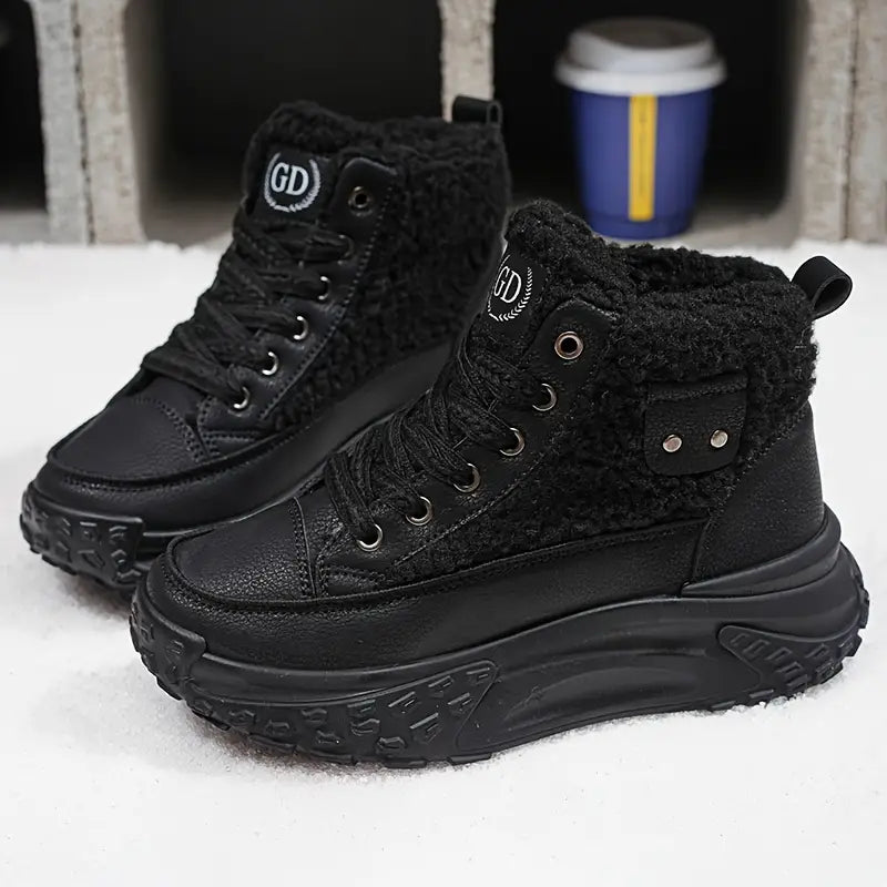 Valenzora – Wasserdichte Plüsch-Stiefeletten