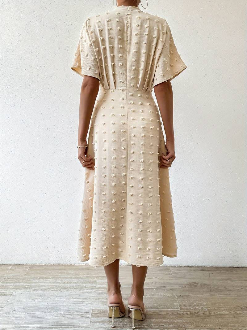 Valenzora | Midikleid mit Rüschen und Swiss Dots