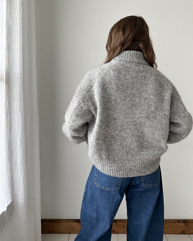 Valenzora | Grey cardigan with buttons