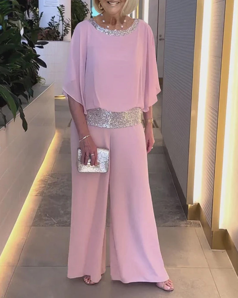 Valenzora | Shimmer in style sequin jumpsuit