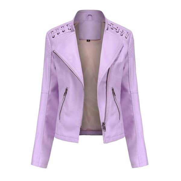 Valenzora | Washed lambskin leather jacket