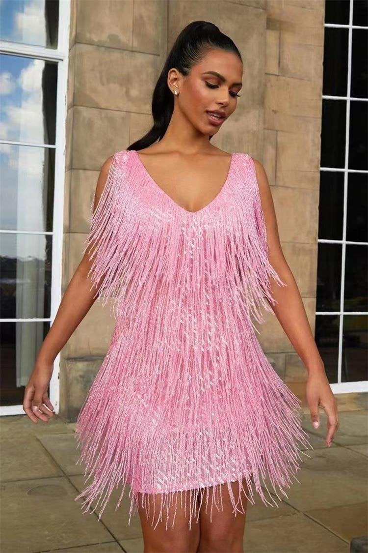 Valenzora | Slipdress mit V-Ausschnitt