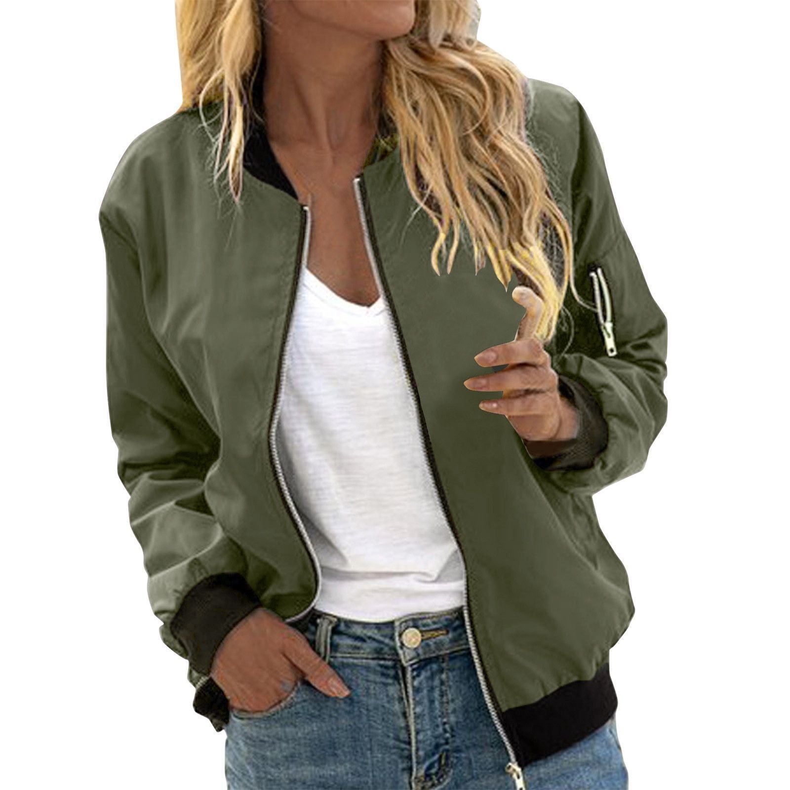Valenzora | Stylische klassische Bomberjacke mit Taschen – perfekt für jeden Anlass