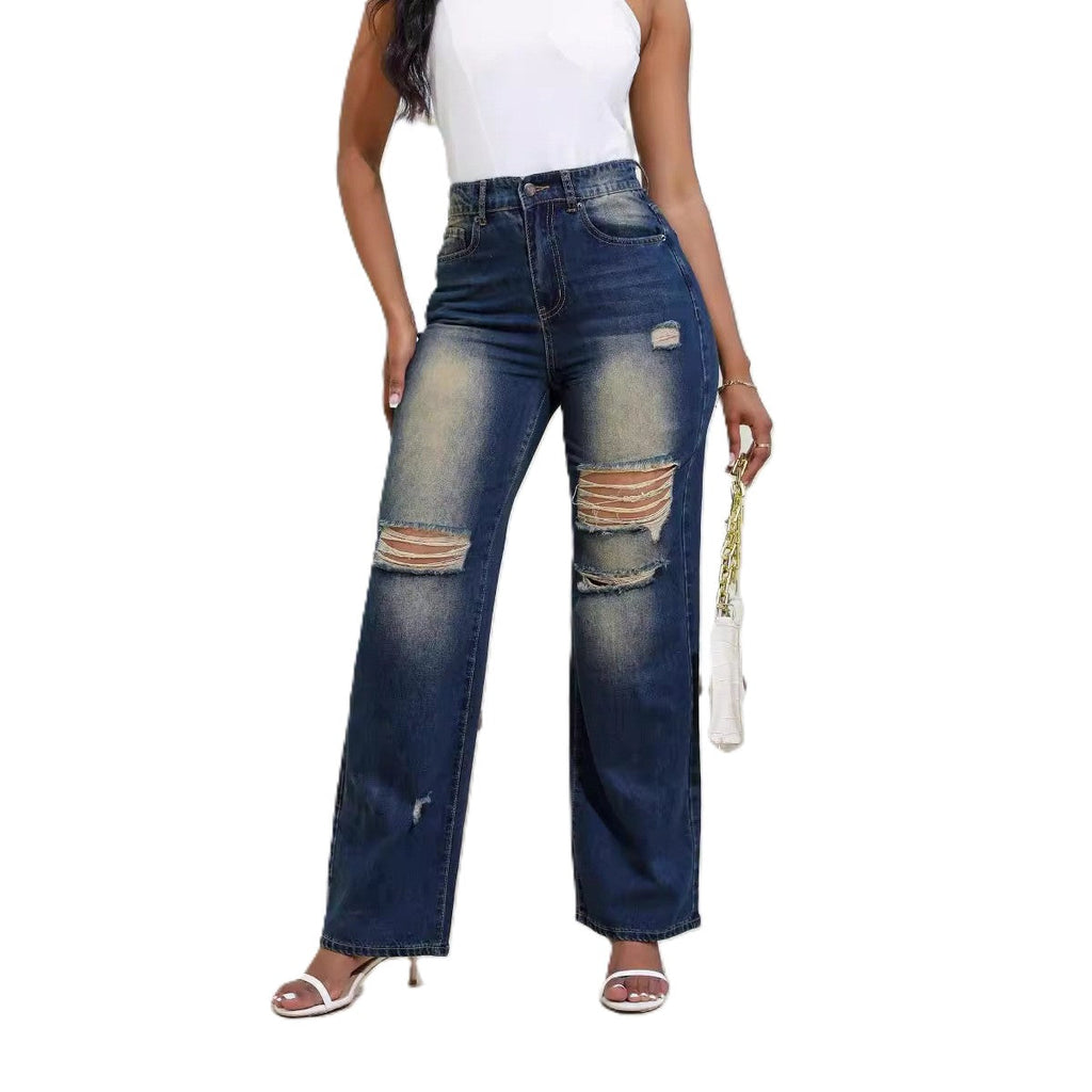 Valenzora | Wide-leg high-waisted jeans