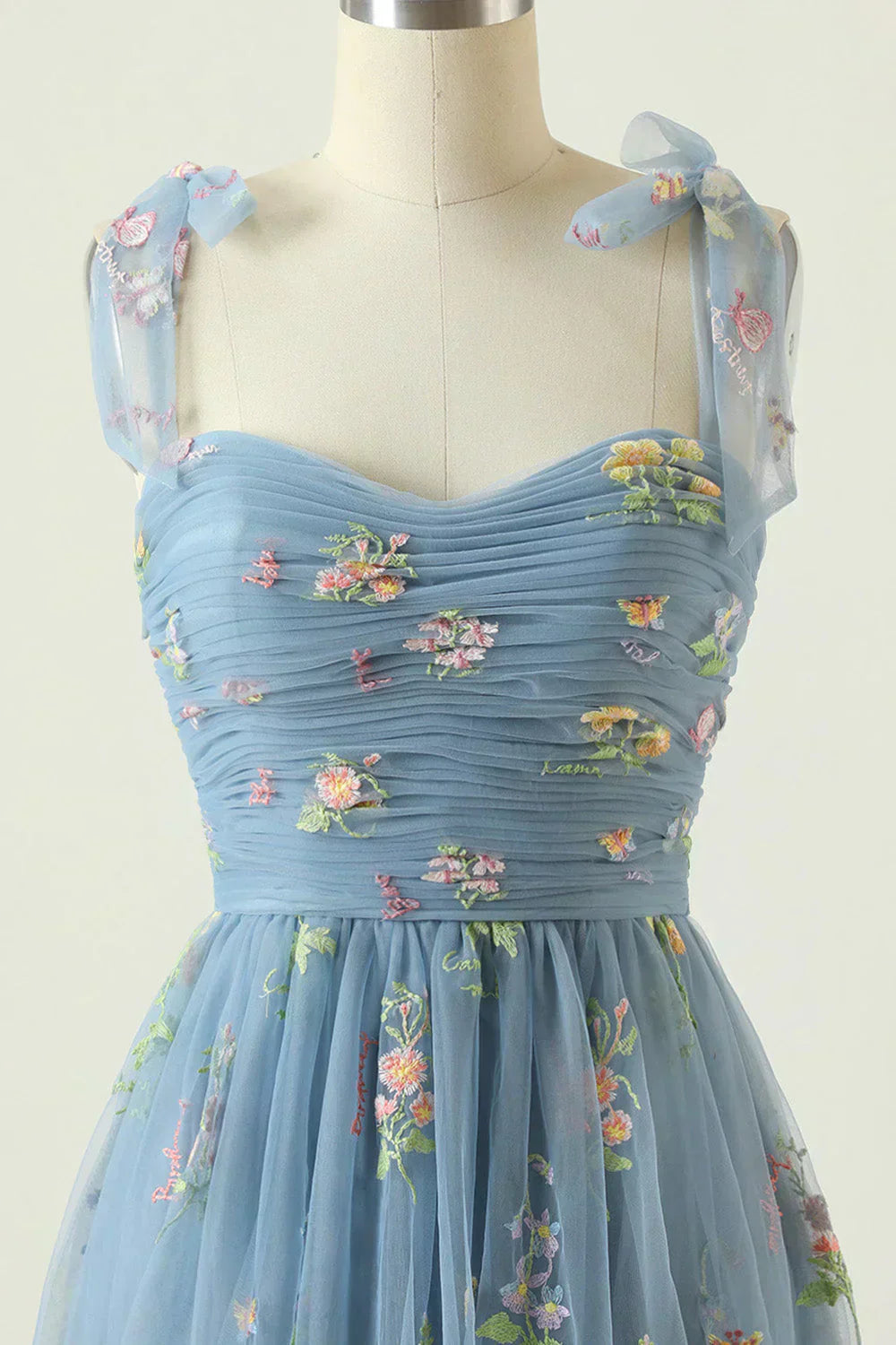 Valenzora | Embroidered Tulle Elegant Dress for Festive Occasions