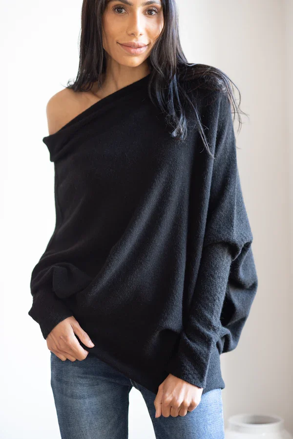 Mariemi™ - Asymmetrically Draped Sweater