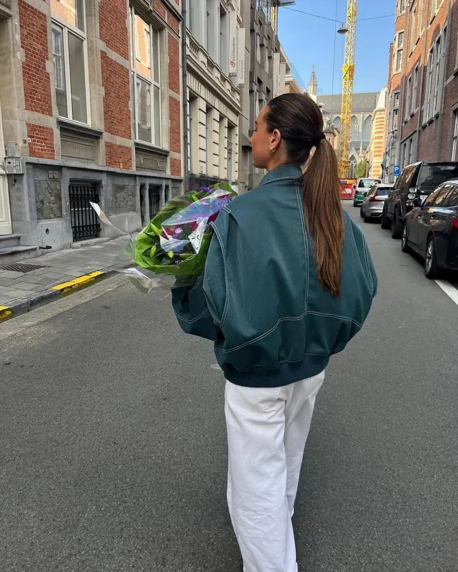 Valenzora | Oversize-Lederjacke für Damen