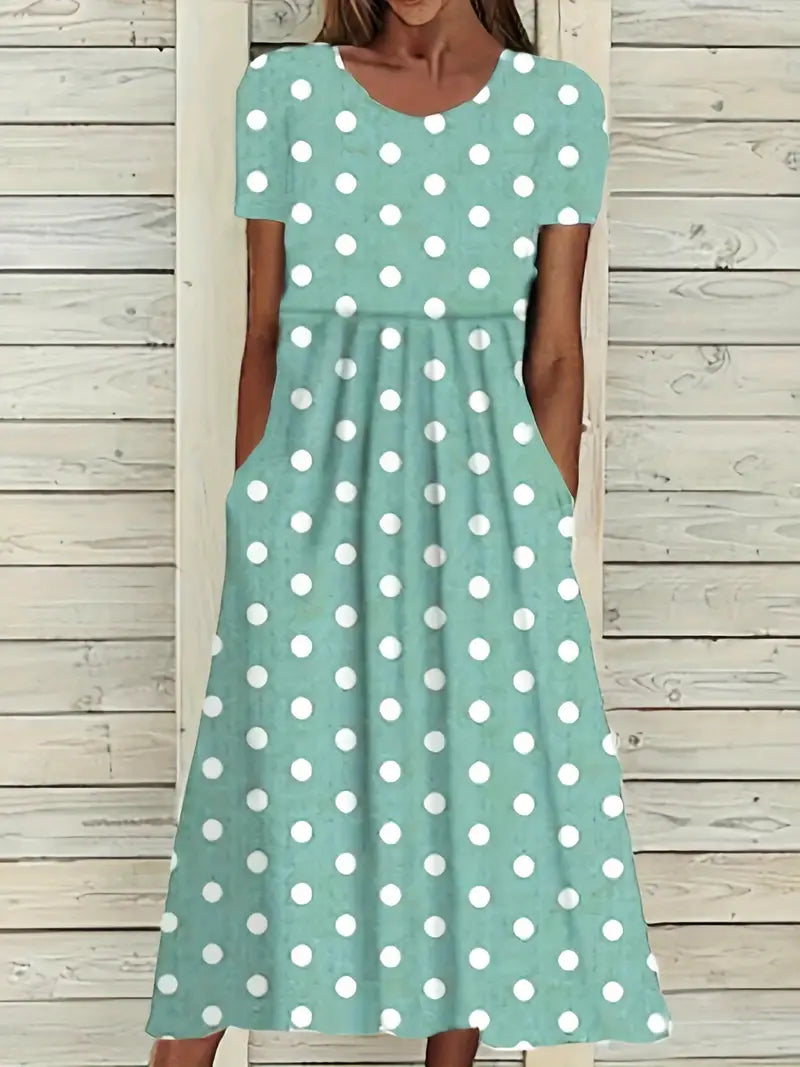 Valenzora | Midikleid mit Tupfen für Frühling/Sommer