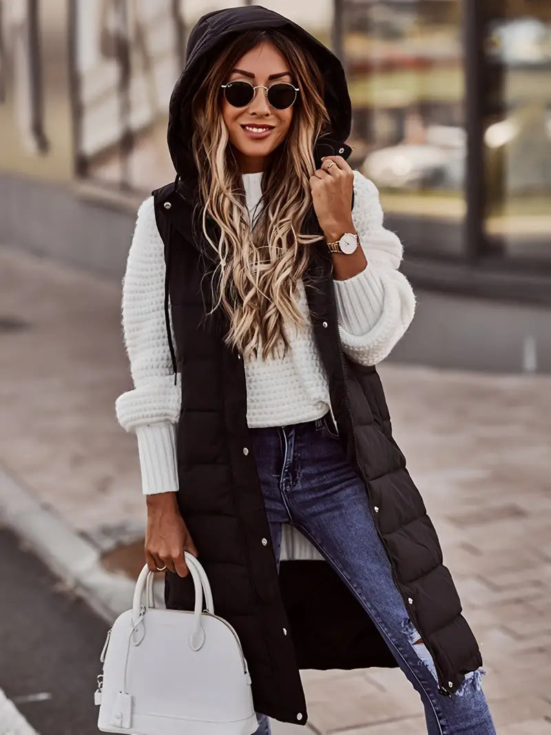 Valenzora | Long Bodywarmer Vest for Women