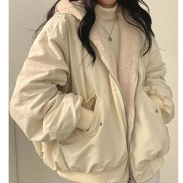 Valenzora | Stylische dicke Jacke mit Wendefunktion