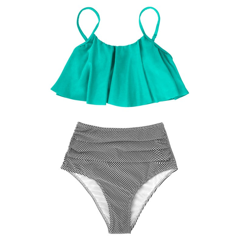 Valenzora | Colorful bikini with ruffles