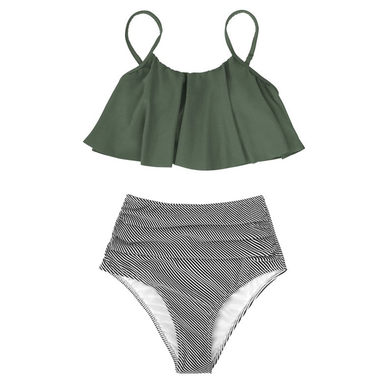 Valenzora | Colorful bikini with ruffles