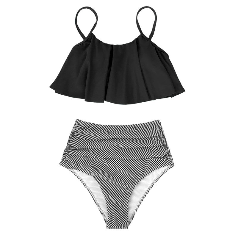Valenzora | Colorful bikini with ruffles