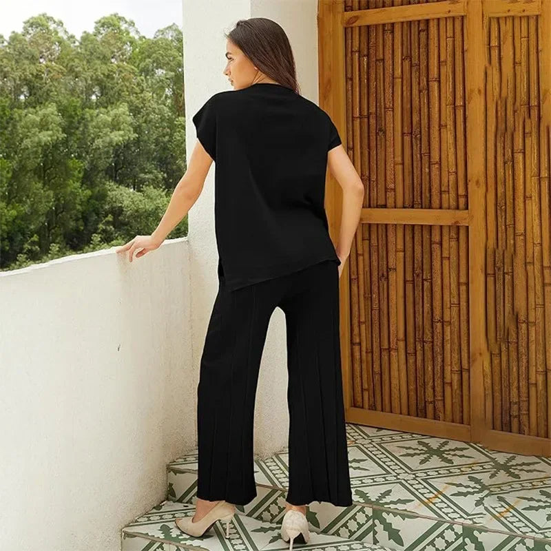 Valenzora | Elegantes zweiteiliges Set mit weitem Bein