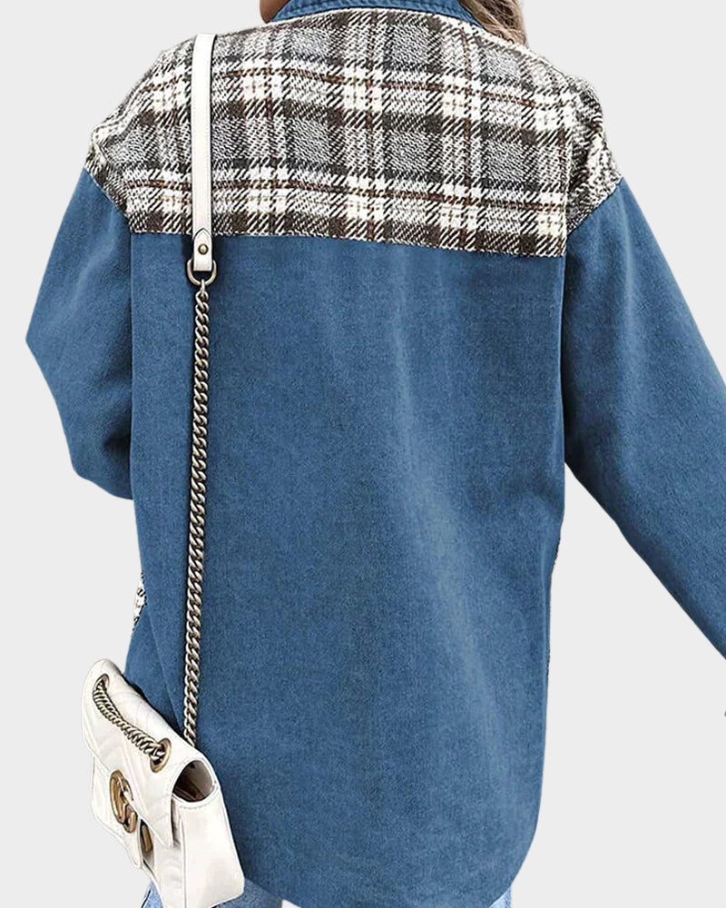 Valenzora | Retro Jeansjacke für Damen - Modische Jeansjacke