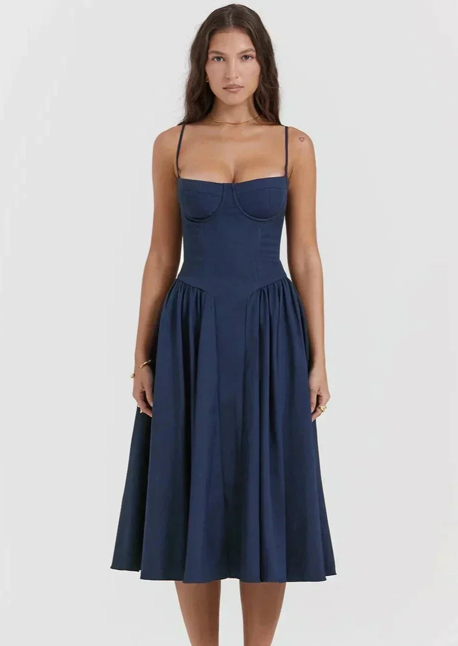 Dress with corset