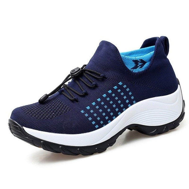 Valenzora | Breathable Slip-on Sneakers with Adjustable Laces for Women