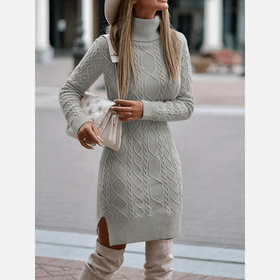 Valenzora | Stylish boho roll-neck dress for women