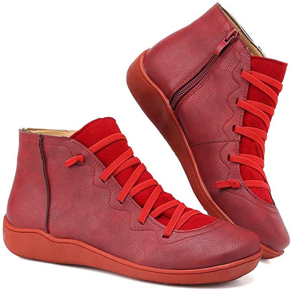Valenzora | Damen-Stiefeletten – bequemer Schnürverschluss