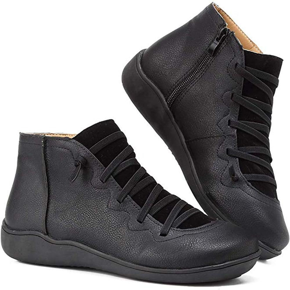 Valenzora | Damen-Stiefeletten – bequemer Schnürverschluss