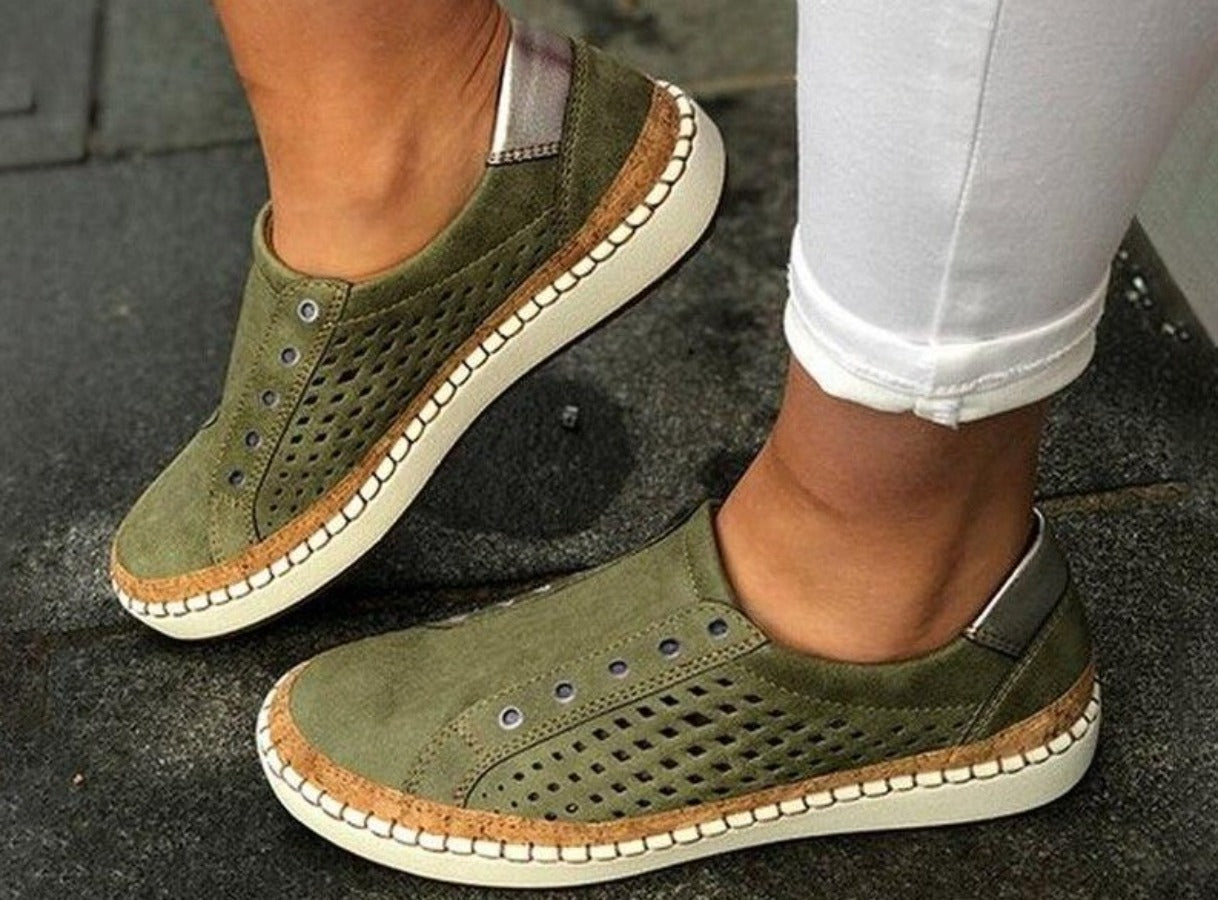 Valenzora | Atmungsaktive, vulkanisierte, perforierte Leicht-Sneaker