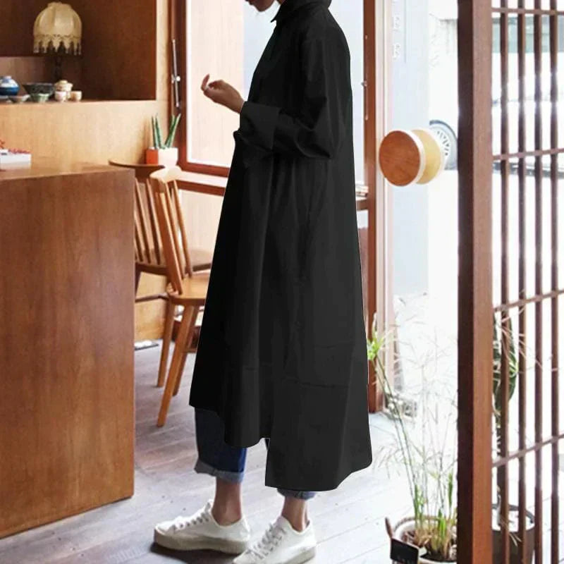 Valenzora | Oversized Hemdblusenkleid