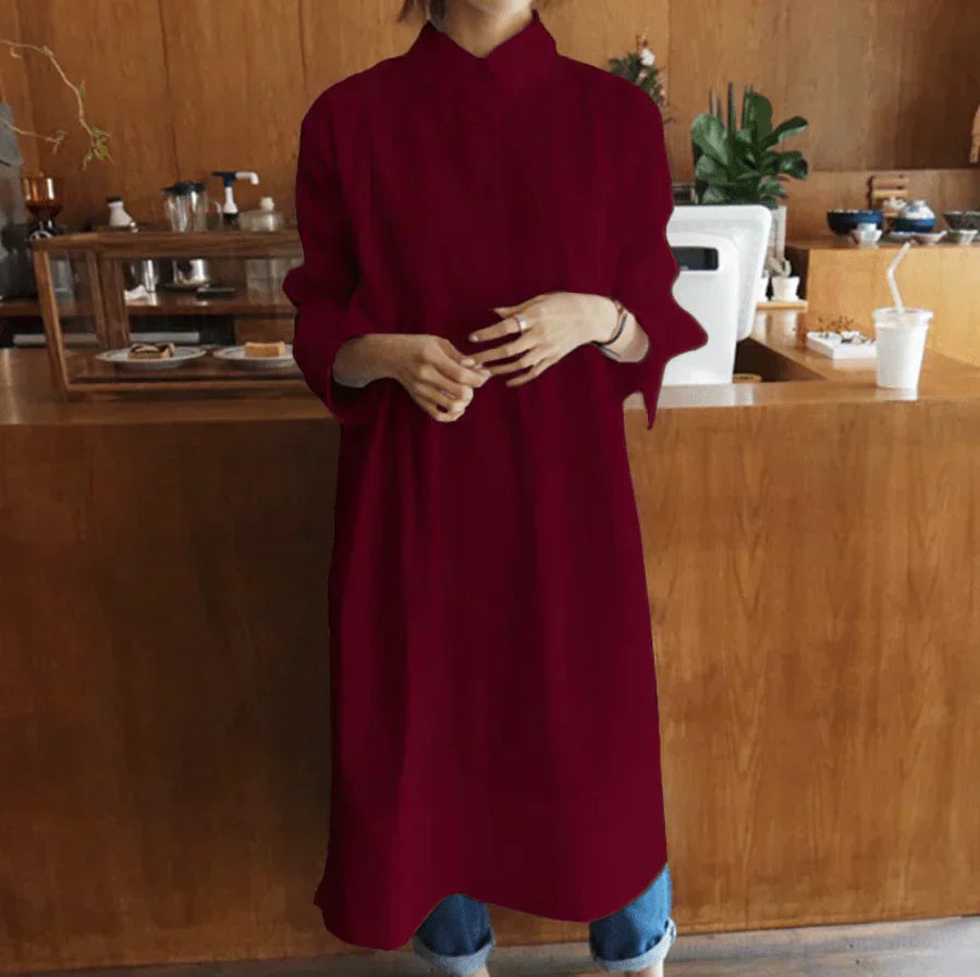 Valenzora | Oversized Hemdblusenkleid