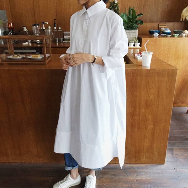 Valenzora | Oversized Hemdblusenkleid
